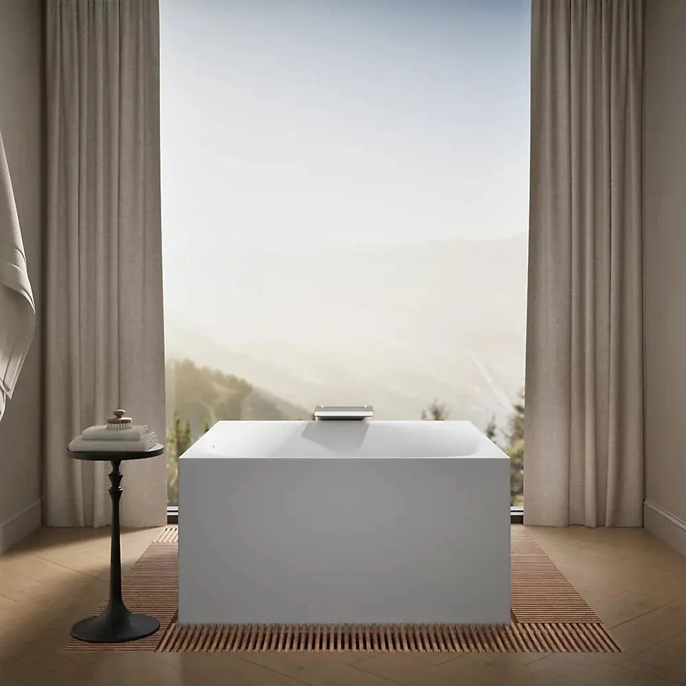 Kohler Stillness Infinity Experience 72" x 72" freestanding bath K-31405-INF-HW1 - Plumbing Market