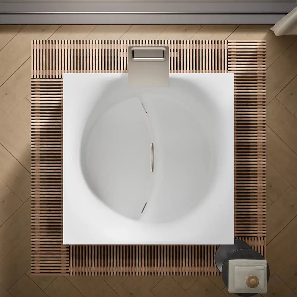 Kohler Stillness Infinity Experience 72" x 72" freestanding bath K-31405-INF-HW1 - Plumbing Market
