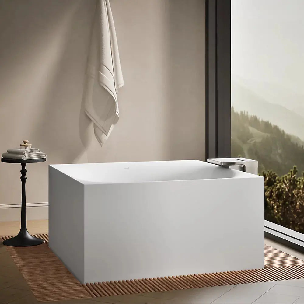 Kohler Stillness Infinity Experience 72" x 72" freestanding bath K-31405-INF-HW1 - Plumbing Market