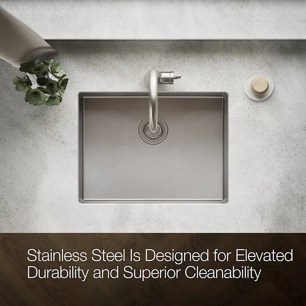 Kohler Strive 24" undermount single-bowl kitchen sink K-5286-NA - Plumbing Market