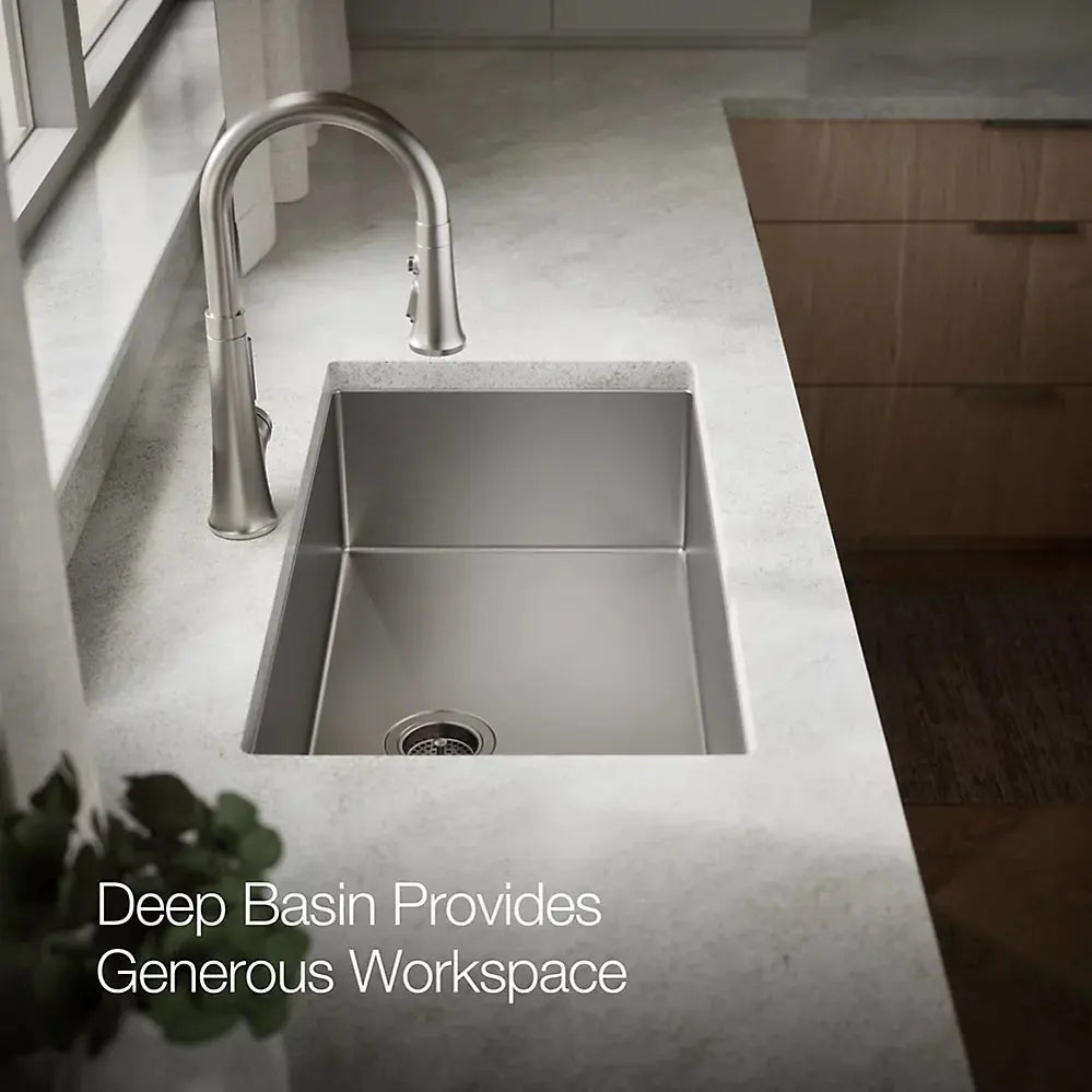 Kohler Strive 32" undermount single-bowl kitchen sink with accessories K-5285-NA - Plumbing Market