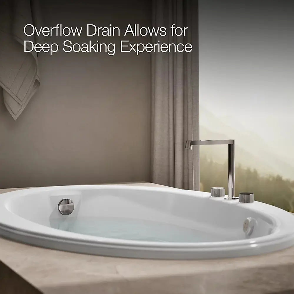 Kohler Sunward 60" x 42" drop-in Heated BubbleMassage air bath White - Plumbing Market