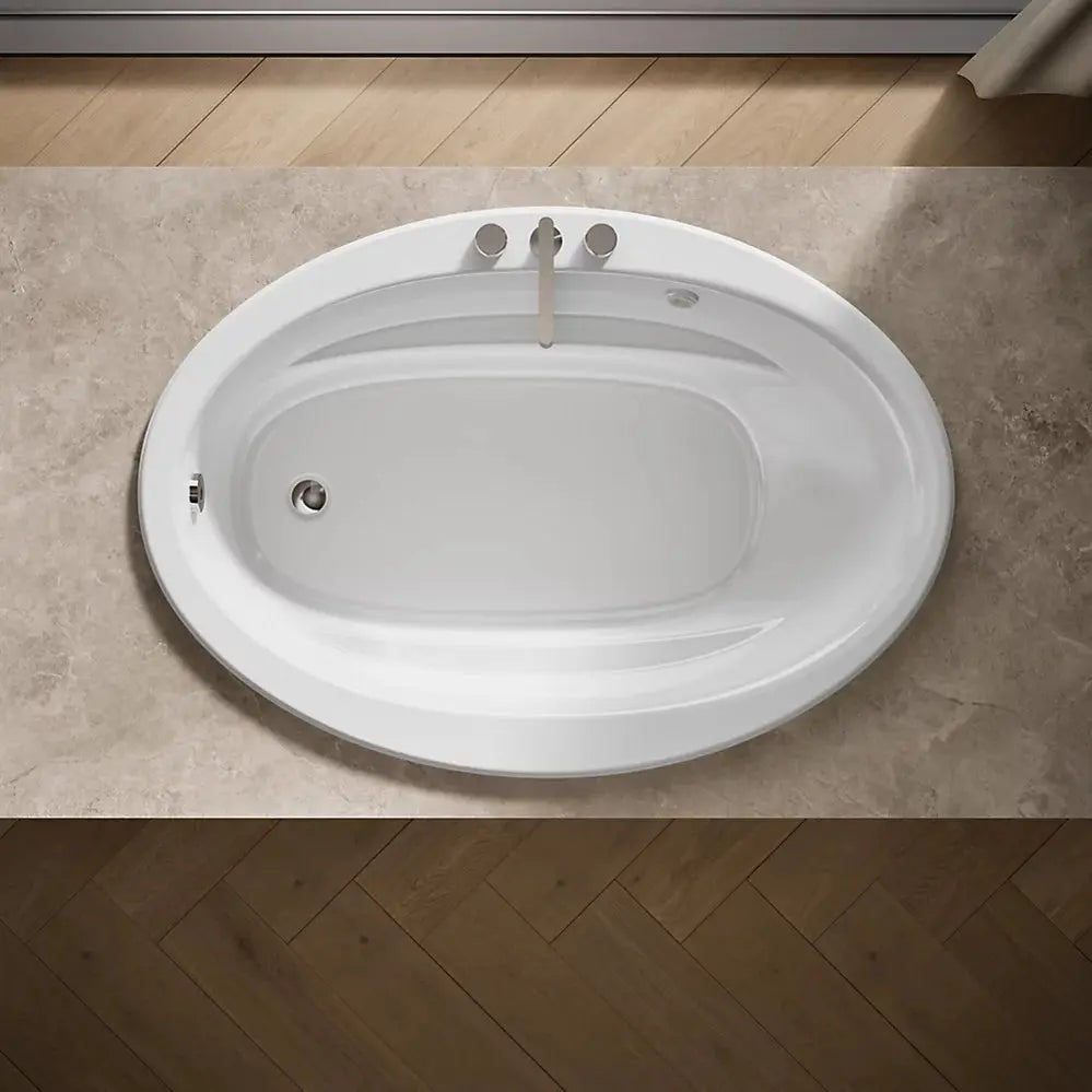 Kohler Sunward 60" x 42" drop-in Heated BubbleMassage air bath White - Plumbing Market