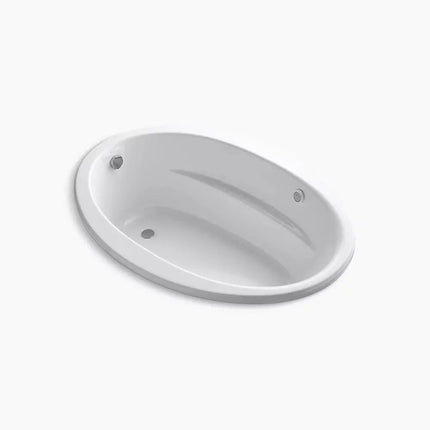 Kohler Sunward 60" x 42" drop-in Heated BubbleMassage air bath with Bask heated surface K-1162-GHW-0 - Plumbing Market