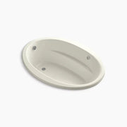 Kohler Sunward 60" x 42" drop-in Heated BubbleMassage air bath with Bask heated surface K-1162-GHW-96 - Plumbing Market