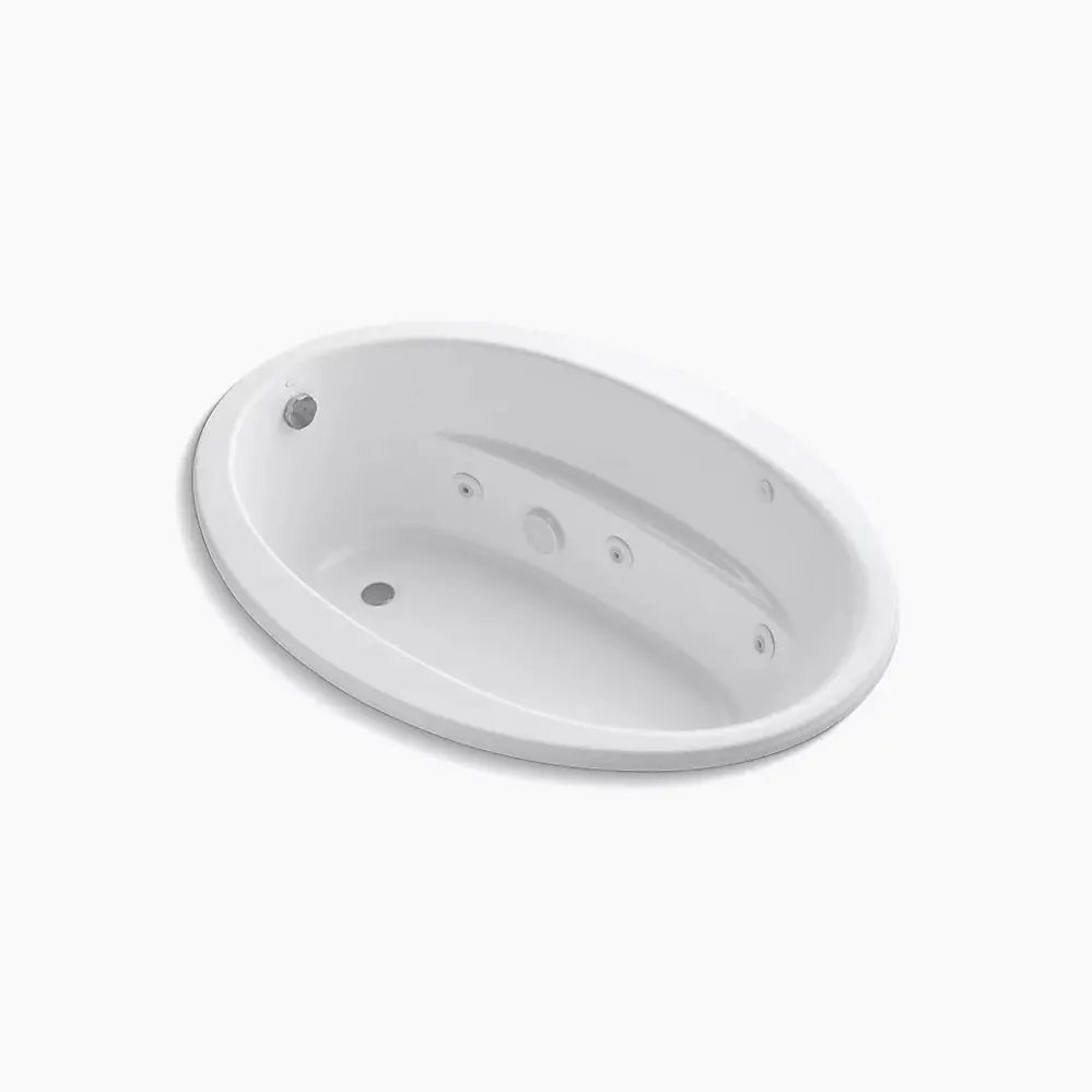 Kohler Sunward 60" x 42" drop-in whirlpool bath with Bask heated surface K-1162-W1-0 - Plumbing Market