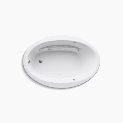 Kohler Sunward 60" x 42" drop-in whirlpool bath with Bask heated surface K-1162-W1-0 - Plumbing Market