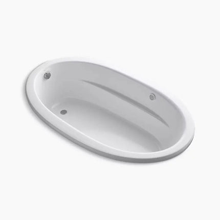 Kohler Sunward 72" x 42" drop-in Heated BubbleMassage air bath with Bask heated surface K-1164-GHW-0 - Plumbing Market