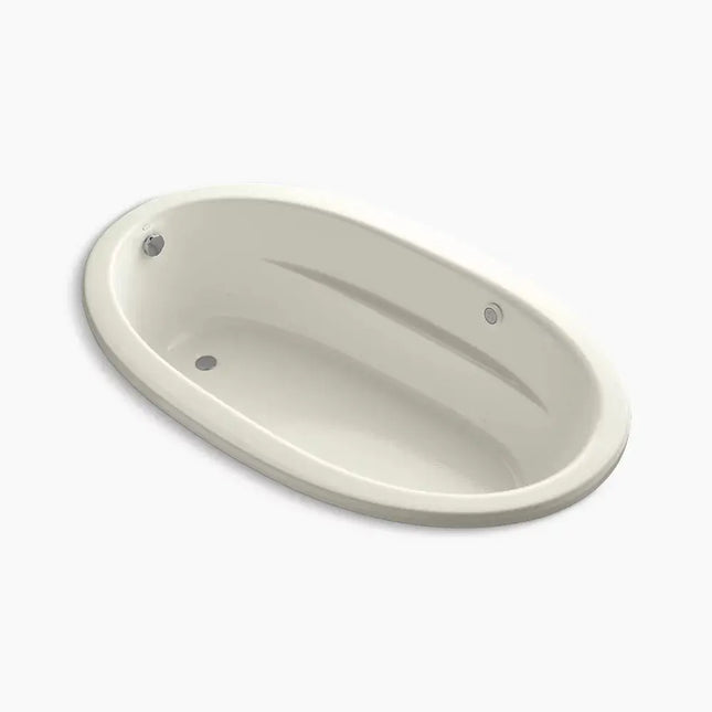 Kohler Sunward 72" x 42" drop-in Heated BubbleMassage air bath with Bask heated surface K-1164-GHW-96 - Plumbing Market