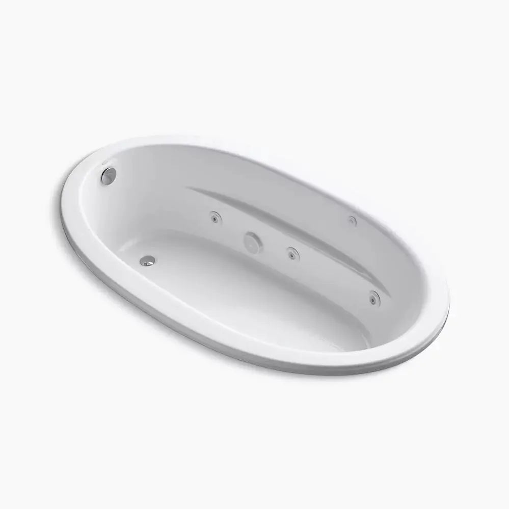 Kohler Sunward 72" x 42" drop-in heated whirlpool bath K-1164-H-0 - Plumbing Market