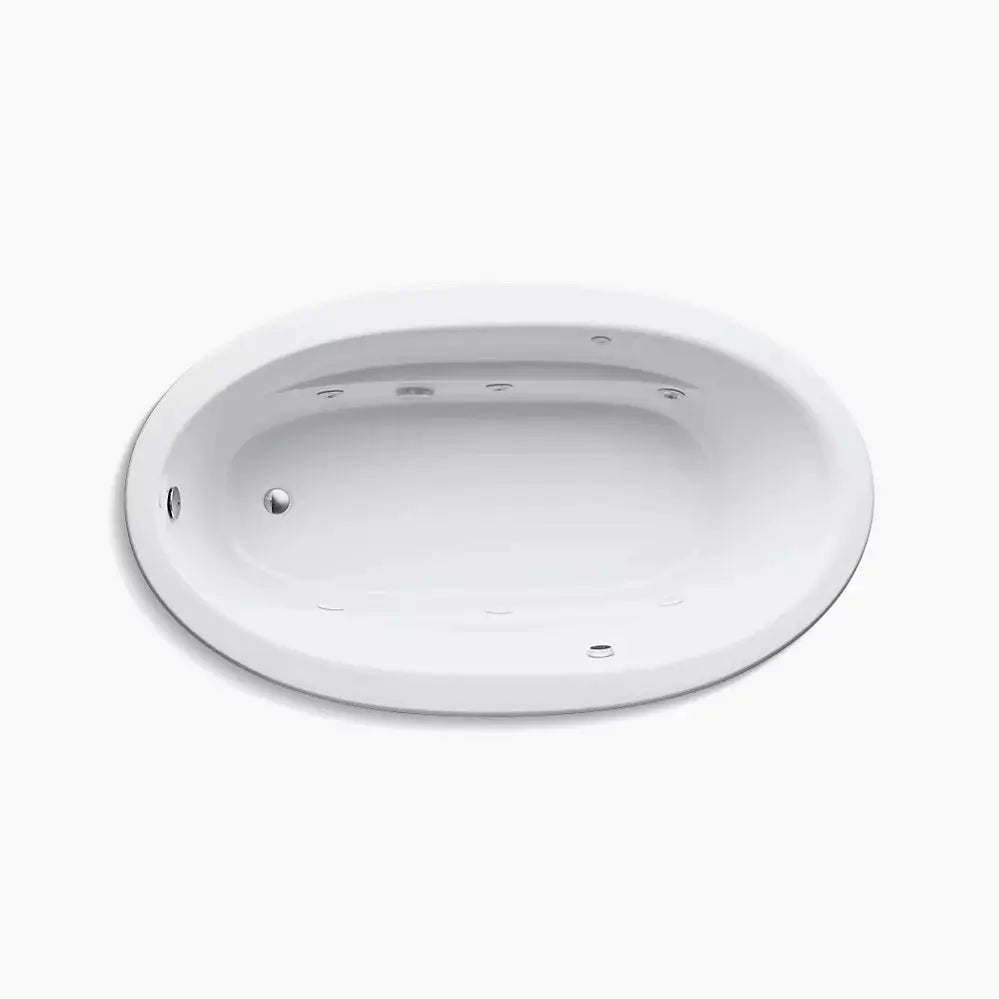 Kohler Sunward 72" x 42" drop-in whirlpool bath with Bask heated surface K-1164-W1-0 - Plumbing Market