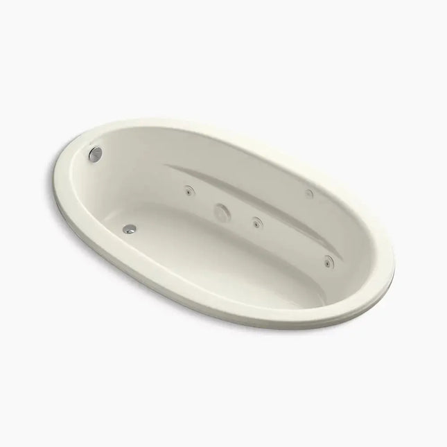 Kohler Sunward 72" x 42" drop-in whirlpool bath with Bask heated surface K-1164-W1-96 - Plumbing Market
