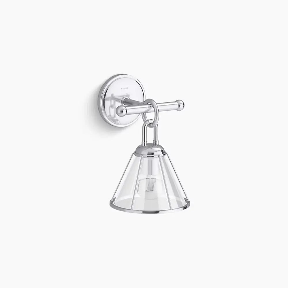 Kohler Terret 1 Light Sconce 27741-SC01-CPL - Plumbing Market