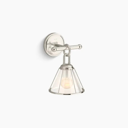 Kohler Terret 1 Light Sconce 27741-SC01-SNL - Plumbing Market