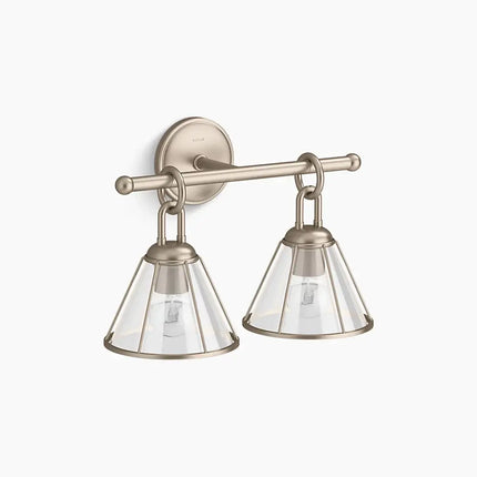 Kohler Terret 2 Light Sconce 27742-SC02-BVL - Plumbing Market