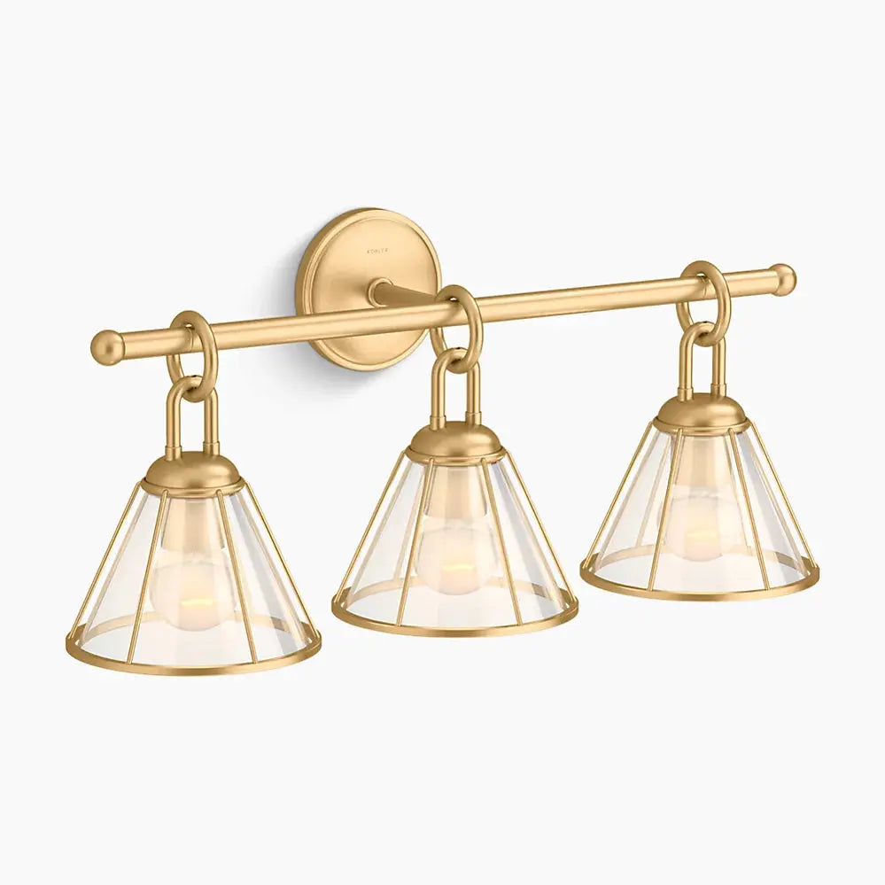Kohler Terret 3 Light Sconce 27743-SC03-2GL - Plumbing Market
