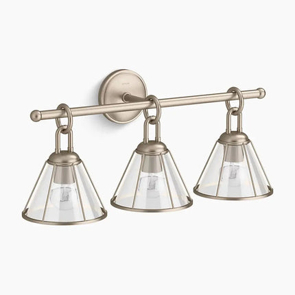 Kohler Terret 3 Light Sconce 27743-SC03-BVL - Plumbing Market