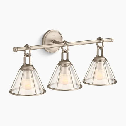 Kohler Terret 3 Light Sconce 27743-SC03-BVL - Plumbing Market