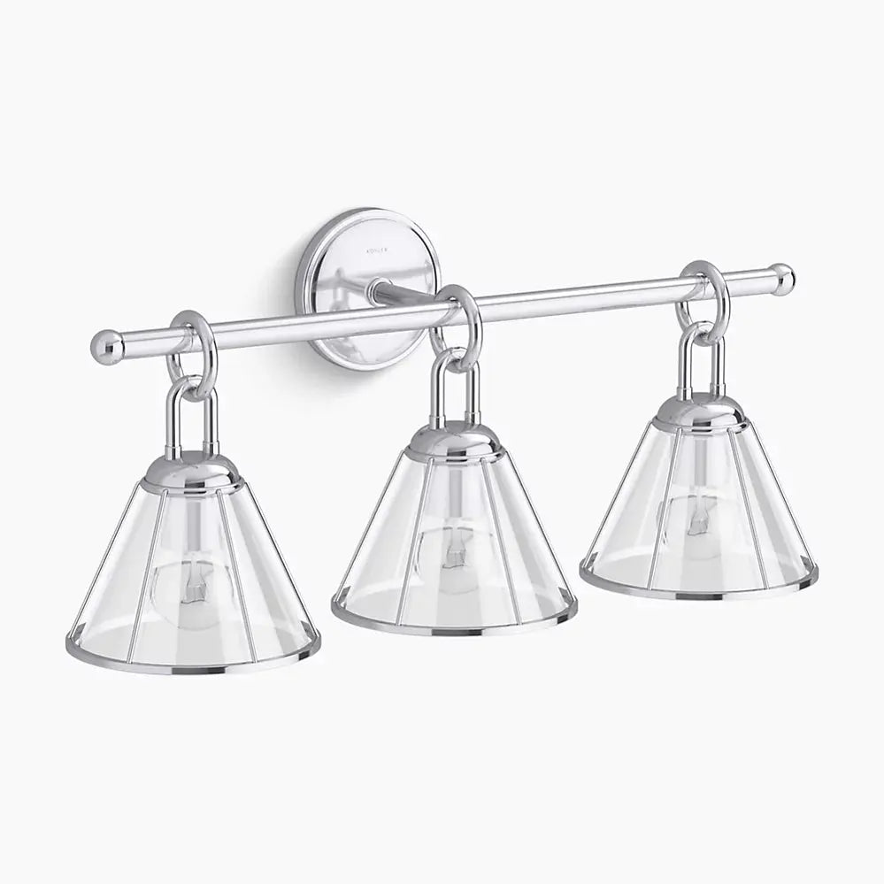 Kohler Terret 3 Light Sconce 27743-SC03-CPL - Plumbing Market