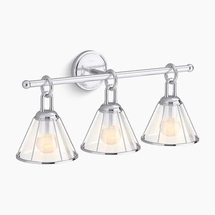 Kohler Terret 3 Light Sconce 27743-SC03-CPL - Plumbing Market