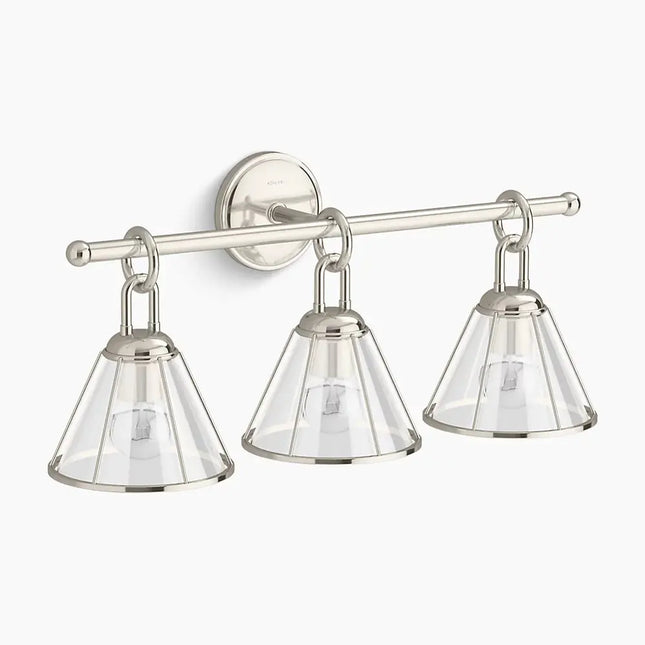 Kohler Terret 3 Light Sconce 27743-SC03-SNL - Plumbing Market