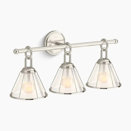 Kohler Terret 3 Light Sconce 27743-SC03-SNL - Plumbing Market