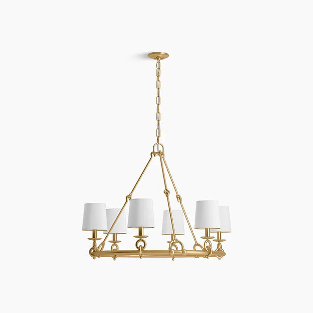 Kohler Terret 6 Light Chandelier 27749-CH06-2GL - Plumbing Market
