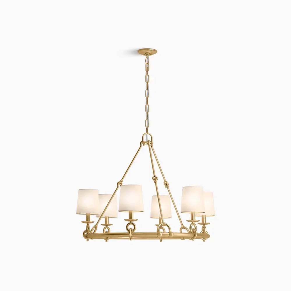 Kohler Terret 6 Light Chandelier 27749-CH06-2GL - Plumbing Market
