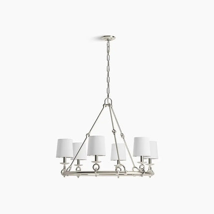 Kohler Terret 6 Light Chandelier 27749-CH06-2GL - Plumbing Market