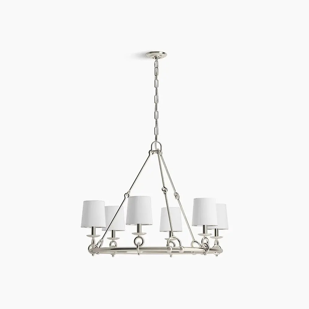 Kohler Terret 6 Light Chandelier 27749-CH06-2GL - Plumbing Market