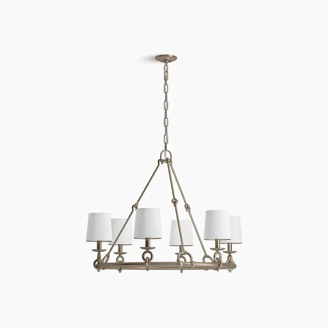 Kohler Terret 6 Light Chandelier 27749-CH06-BVL - Plumbing Market