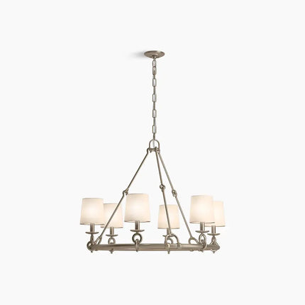 Kohler Terret 6 Light Chandelier 27749-CH06-BVL - Plumbing Market