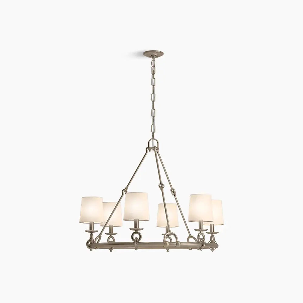 Kohler Terret 6 Light Chandelier 27749-CH06-BVL - Plumbing Market