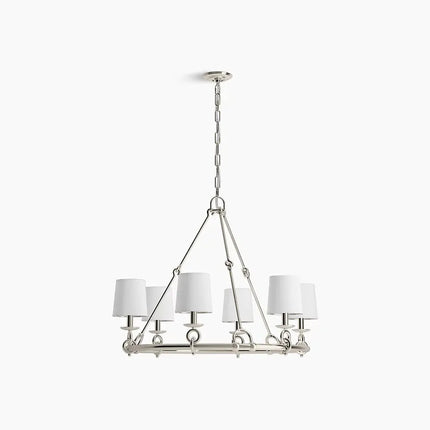 Kohler Terret 6 Light Chandelier 27749-CH06-SNL - Plumbing Market
