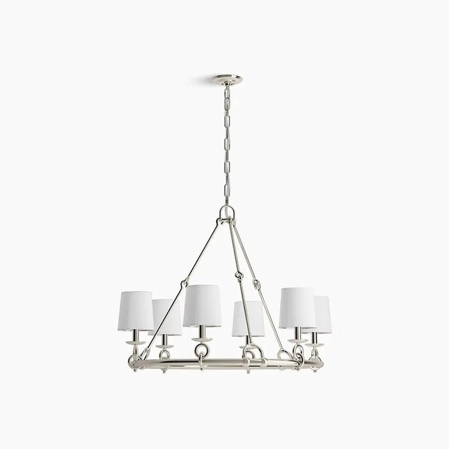 Kohler Terret 6 Light Chandelier 27749-CH06-SNL - Plumbing Market