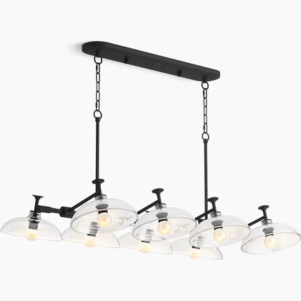 Kohler Tone 8 Light Linear Chandelier 31774-CH08-BLL - Plumbing Market