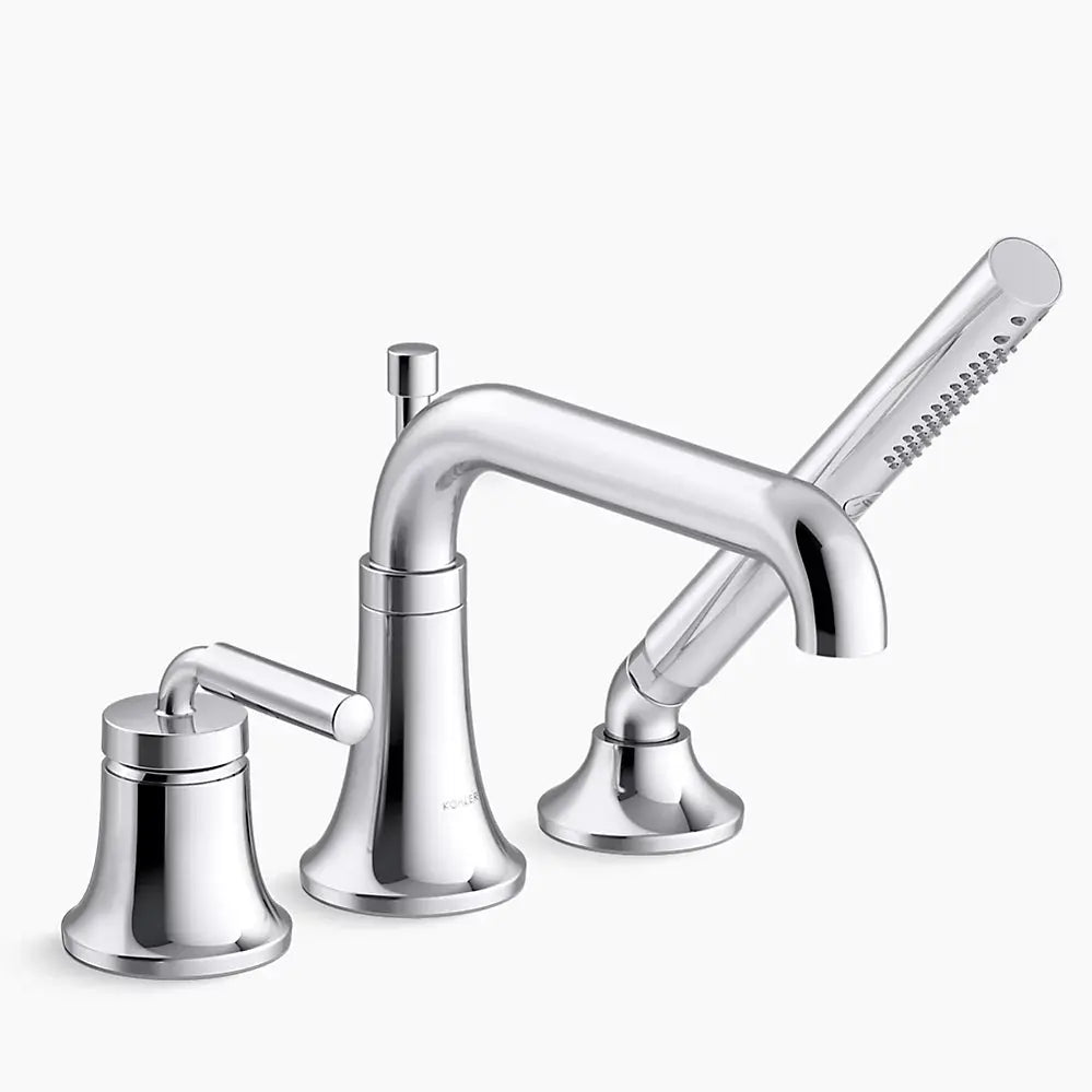 Kohler Tone Deck-mount bath faucet with handshower chrome - Plumbing Market