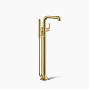 Kohler Tone Floor-mount bath filler trim with handshower Brushed Moderne Brass - Plumbing Market