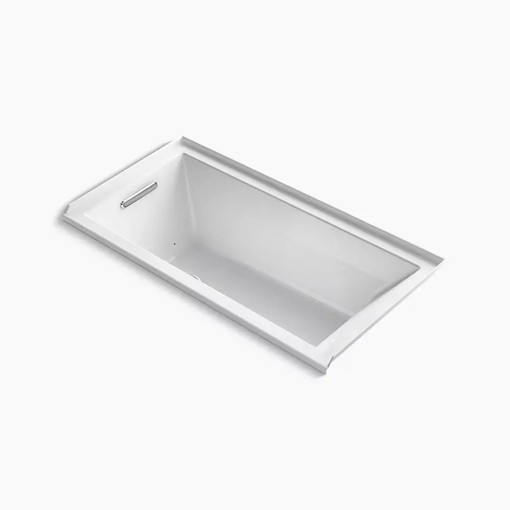 Kohler Underscore 60" x 30" alcove Heated BubbleMassage air bath with Bask, left drain K-1167-GHLW-0 - Plumbing Market