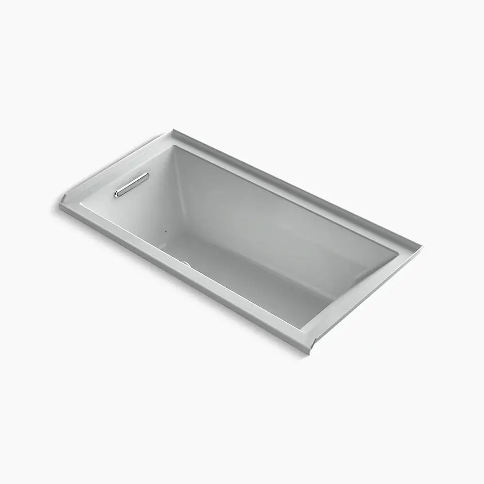 Kohler Underscore 60" x 30" alcove Heated BubbleMassage air bath with Bask, left drain K-1167-GHLW-95 - Plumbing Market
