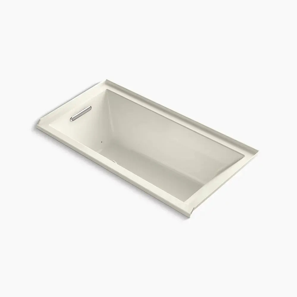 Kohler Underscore 60" x 30" alcove Heated BubbleMassage air bath with Bask, left drain K-1167-GHLW-96 - Plumbing Market