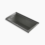Kohler Underscore 60" x 30" alcove Heated BubbleMassage air bath, left drain K-1167-GHLF-58 - Plumbing Market