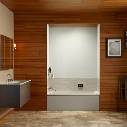 Kohler Underscore 60" x 30" alcove Heated BubbleMassage air bath, left drain K-1167-GHLF-7 - Plumbing Market