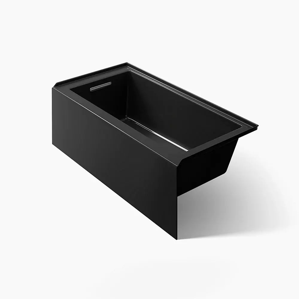 Kohler Underscore 60" x 30" alcove bath right drain black - Plumbing Market