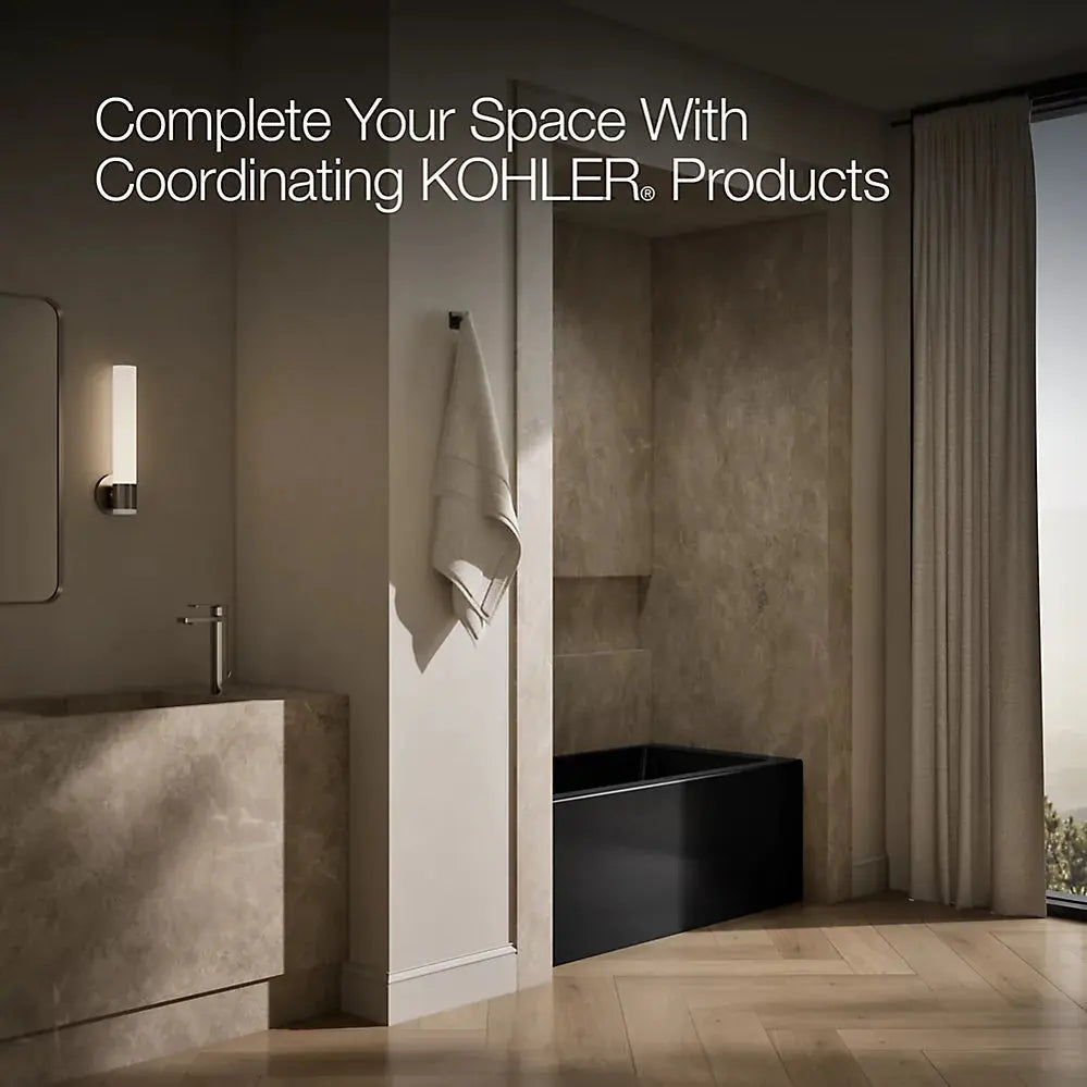 Kohler Underscore 60" x 30" alcove bath right drain black - Plumbing Market