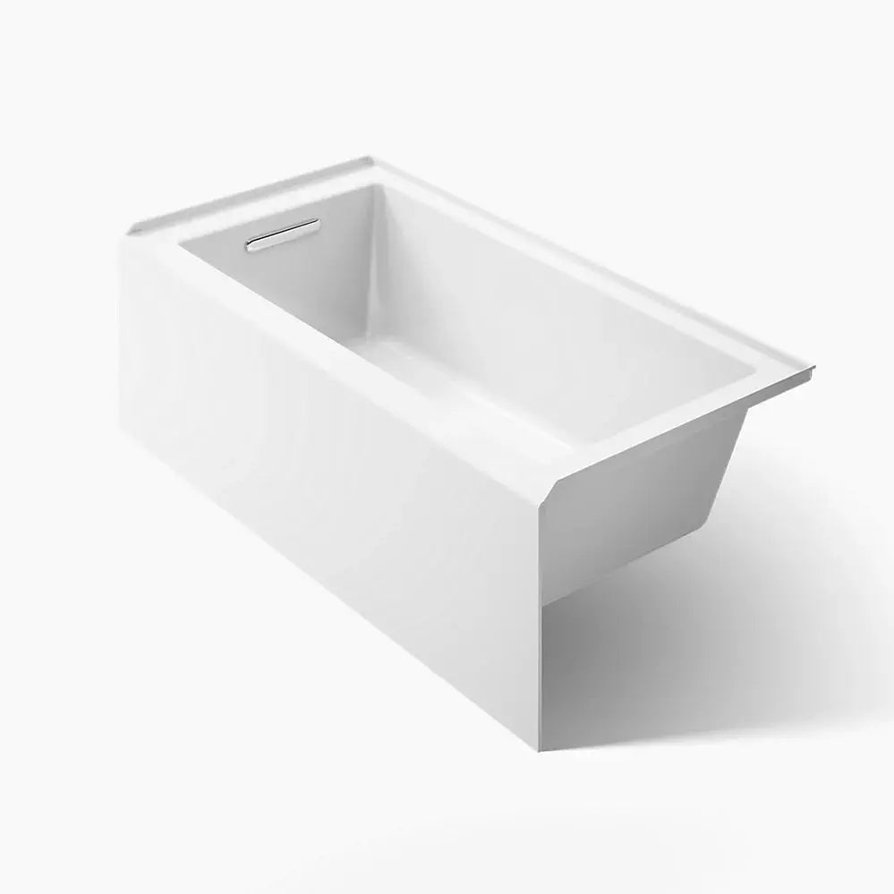 Kohler Underscore 60" x 30" alcove bath with integral apron, integral flange, and left-hand drain White - Plumbing Market