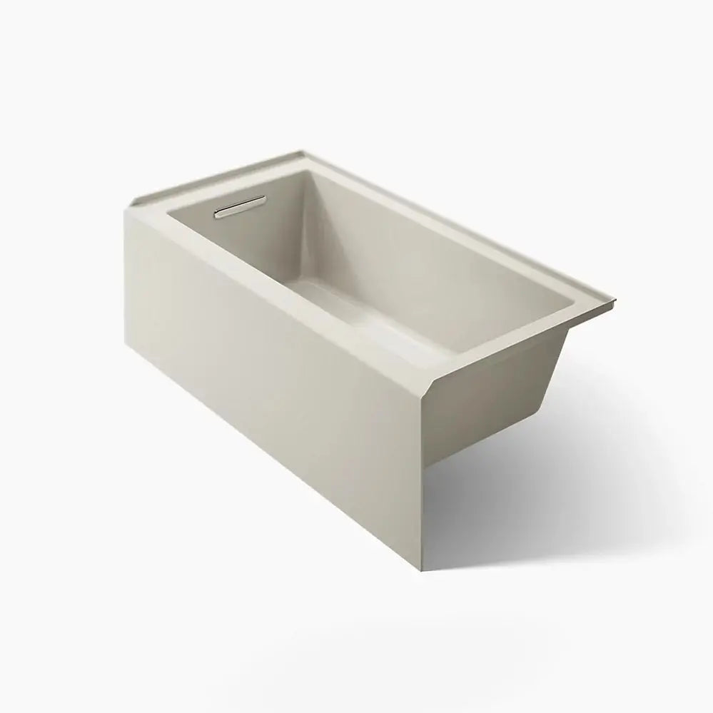 Kohler Underscore 60" x 30" alcove bath, left drain Biscuit - Plumbing Market