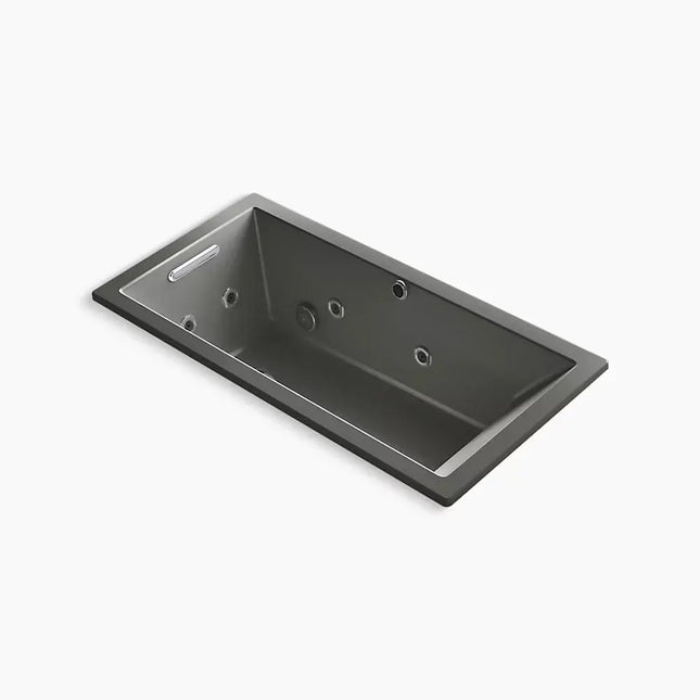 Kohler Underscore 60" x 30" drop-in Heated BubbleMassage air bath with whirlpool K-1167-XHGH-58 - Plumbing Market