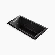 Kohler Underscore 60" x 30" drop-in Heated BubbleMassage air bath with whirlpool K-1167-XHGH-7 - Plumbing Market