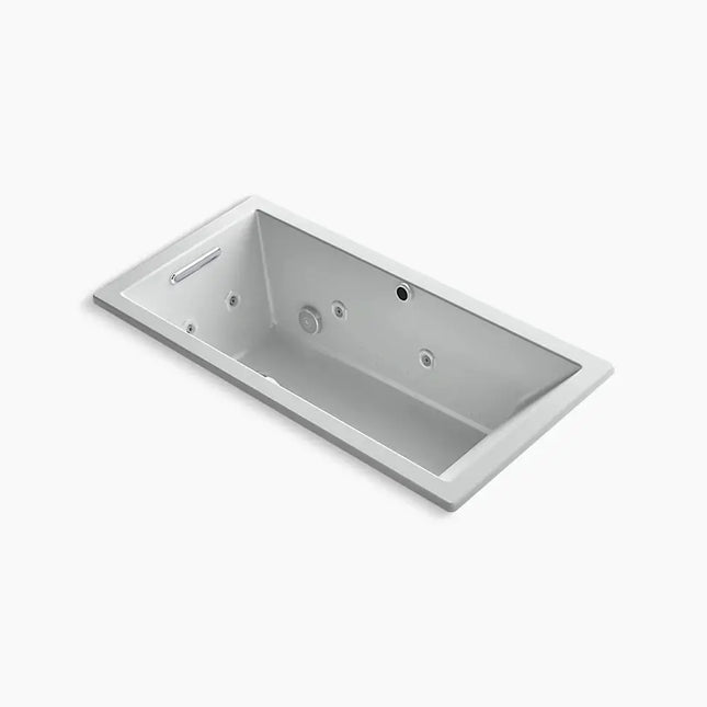 Kohler Underscore 60" x 30" drop-in Heated BubbleMassage air bath with whirlpool K-1167-XHGH-95 - Plumbing Market